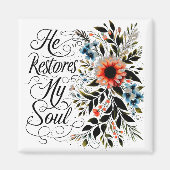 Hij herstelt mijn ziel in bloei magneet (Voorkant)
