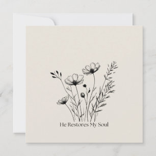 Hij Herstelt Mijn Ziel Minimalistisch Ontwerp