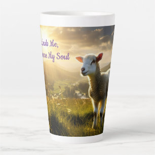 Hij herstelt mijn zielenlam latte mok