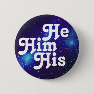 Hij/hij/zijn  Galaxy Pronoun Button