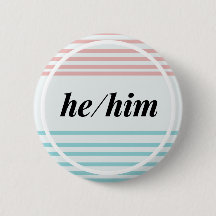 Hij/him Gender Pronoun Button Diversiteit LGBTQ Pr
