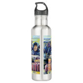 Hij hoorde wat ik zag waterfles  (Achterkant)