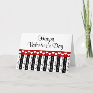Hij houdt van me, hij houdt van mij, geen Valentij Feestdagen Kaart