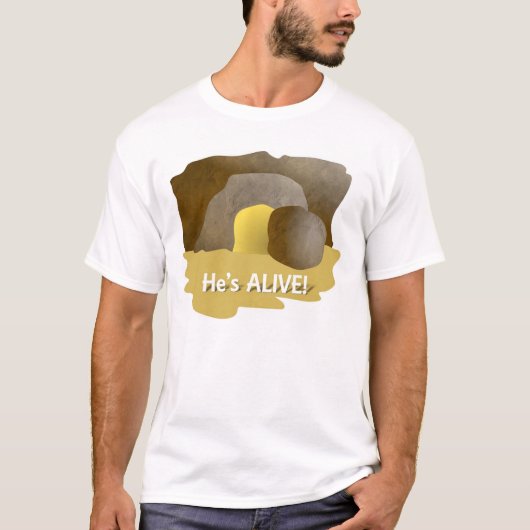 Hij is Alive. T-shirt (Voorkant)