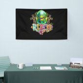 Hij is Christelijk Easter Happy Day Spandoek (Beurs)