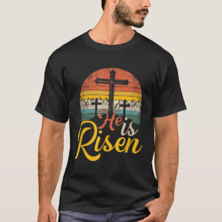 Hij is Christelijk paasjongen Jezus T-shirt