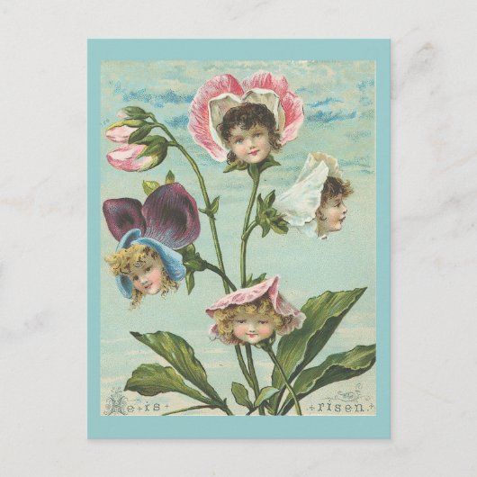 Hij is  Christelijk Pasen Feestdagenkaart (Voorkant)