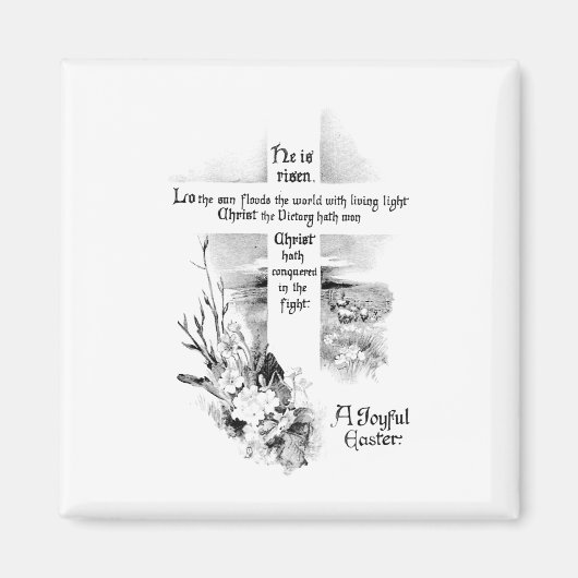 Hij is Christelijk Pasen Magneet (Voorkant)