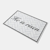 Hij is Christelijke paashok. Deurmat (Schuin)