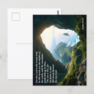 Hij is de Grote God, God en Scheppingsvers Briefkaart
