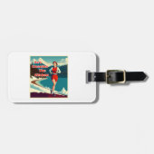 Hij is de keuken aan het schoonmaken Sassy Runner Bagagelabel (Voorkant horizontaal)