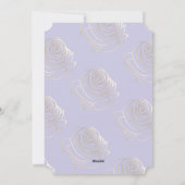 Hij is de Paarse Easter Invitation Kaart (Achterkant)