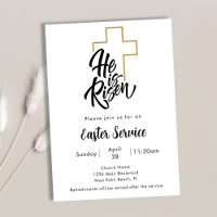 Hij is de Risen Cross Art Church Paasdienst