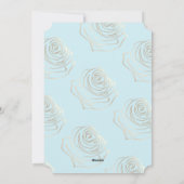 Hij is de Robin Egg Blue Easter Invitation Kaart (Achterkant)