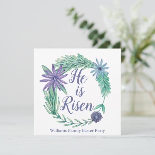 Hij is een erelegante paaspartij Brunch Kaart (Staand voorkant)