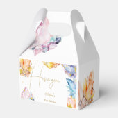 Hij is een Gem Verjaardagskristallen Jongens water Bedankdoosjes (Achterkant)