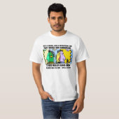 HIJ IS EEN LIBERAAL MET EEN MICROFOON T-SHIRT (Voorkant volledig)