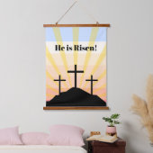 Hij is een Risen Retro Hangend Wandkleed (Slaapkamer)