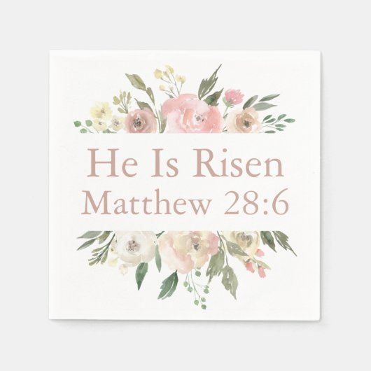 Hij is een Roze, mooi roosterrooster Servet (Voorkant)