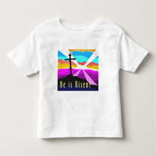 Hij is een vergroot Christelijk cadeauontwerp Kinder Shirts