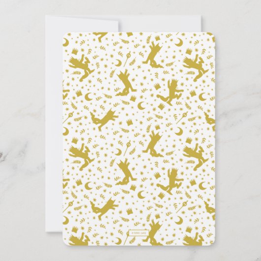 Hij is een Wild One - 1e verjaardag kroonbord Kaart (Achterkant)