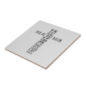 Hij is er niet voor dat hij is gereisd. tegeltje (Zijkant)