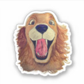 Hij is gelukkig sticker (Voorkant)