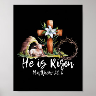 Hij Is Gewezen Schaap Lam Kruis Jezus Christelijk  Poster