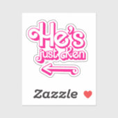 Hij is gewoon Ken Sticker (Vel)