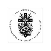 Hij is het Christelijke adres voor de terugkeer va Rubberstempel (Afrduk)