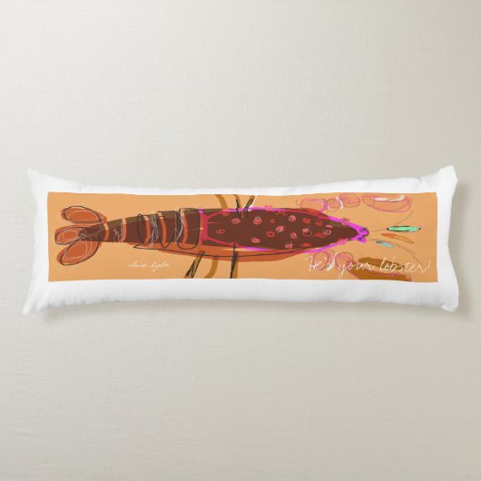 "Hij is je moeder" Lichaamskussen (Voorkant)