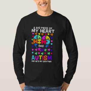 Hij is mijn broeder Autisme Awareness Autistic Aut T-shirt