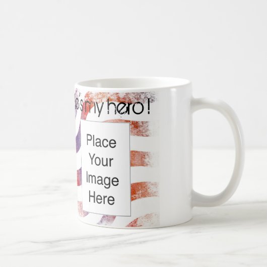 Hij is mijn Hero. mok (Rechts)