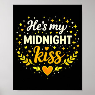 Hij is mijn romantische liefdescitaat typografie m poster