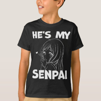 Hij is mijn Senpai Funny Anime Matching Couple Gir T-shirt