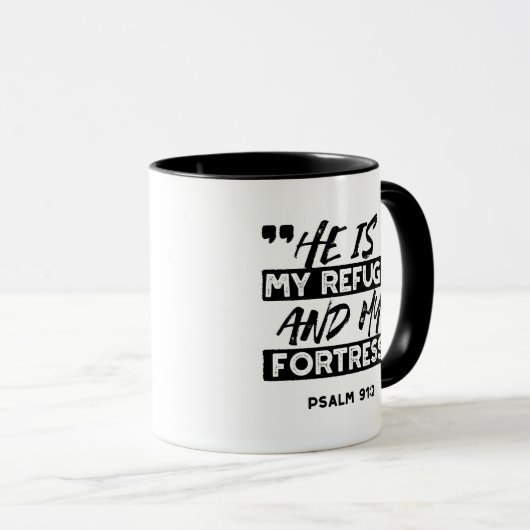 Hij is mijn toevluchtsoord en mijn vesting (Psalm Mok (Voorkant rechts)