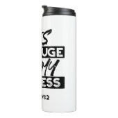 Hij is mijn toevluchtsoord en mijn vesting (Psalm Thermosbeker (Geroteerd rechts)