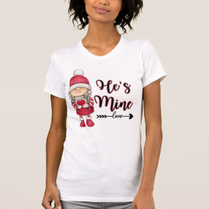 Hij is mijn Valentijnsdag T-shirt