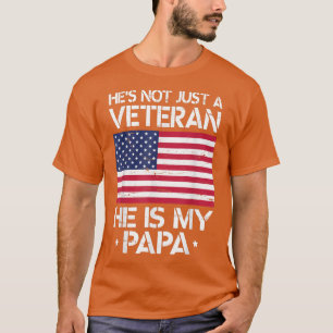 Hij is niet alleen een veteraan-Amerikaanse vlag, T-shirt