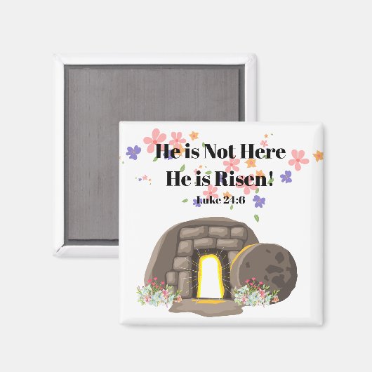 Hij is niet hier, Hij is verrezen Magneet (Voorkant / Achterkant)