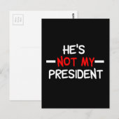 Hij is niet mijn President Briefkaart (Voorkant / Achterkant)