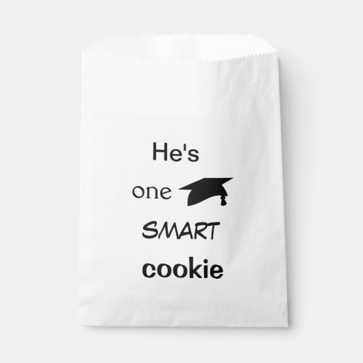 Hij is One Smart Cookie Bedankzakje (Voorkant)