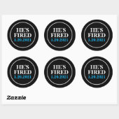 Hij is op 1 januari 2021 GEVREDEN. Ronde Sticker (Vel)