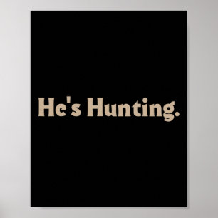 Hij is op jacht naar grappige cadeaus poster