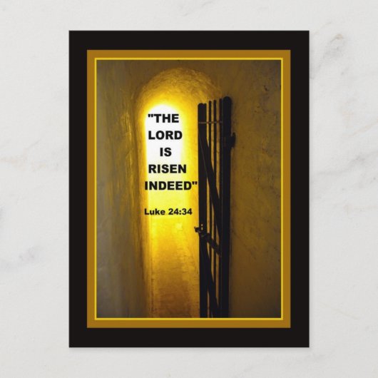 HIJ IS OPGESTAAN BRIEFKAART (Voorkant)