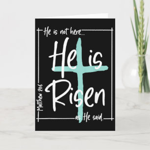 Hij Is Opgestaan Christelijk Kruis Jezus Bijbelver Kaart