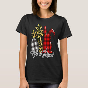 Hij Is Opgestaan Christelijk Pasen Gelukkig Pasen  T-shirt