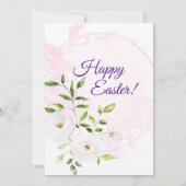 Hij is opgestaan in religieus Christelijk citaat P Kaart (Achterkant)