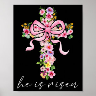 Hij Is Opgestaan Jezus Christelijke Coquette Boog Poster