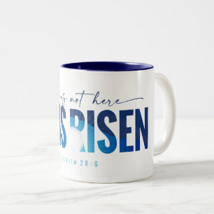 Hij is opgestaan koffie Mok